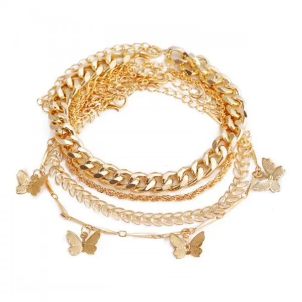 Fluttering_Beauty_Golden_Bracelet_For_Women