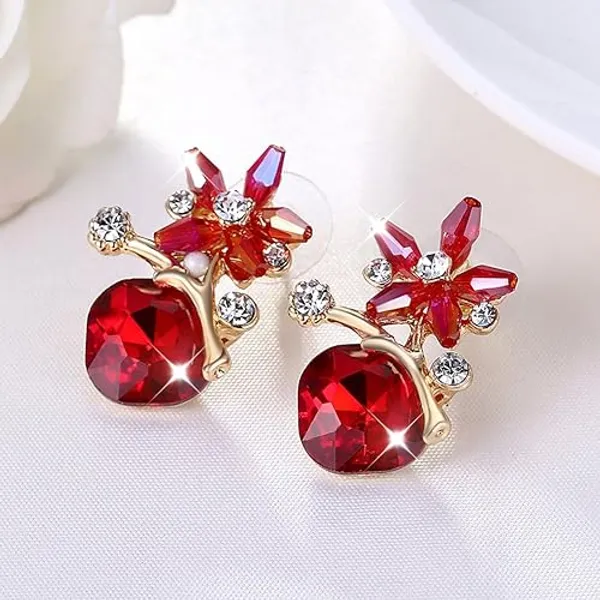 Red_Premium_Alloy_Earrings_For_Women