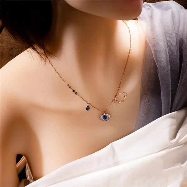 stainless_steel_rose_gold_plated_evil_eyes_necklace_for_women_girls_Copper,_Gold-plated_Plated_Metal