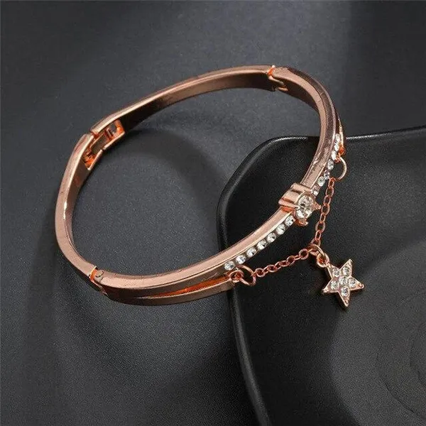 Rose_Gold_Plated_Star_inspired_Stone_Studded_Korean_Bracelet_For_Women_and_Girls