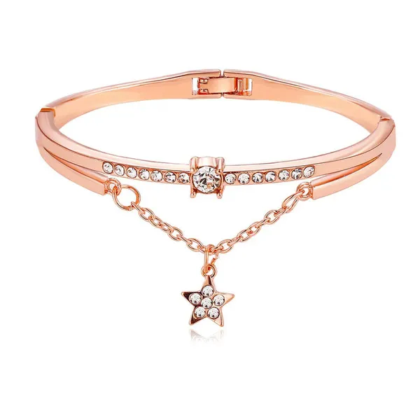 Rose_Gold_Plated_Star_inspired_Stone_Studded_Korean_Bracelet_For_Women_and_Girls