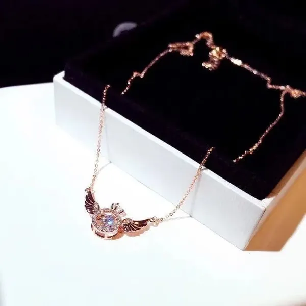Angel_Wings_Smart_Clavicle_Necklace_Rose_Gold_Necklace_Chain_For_Girls_and_Women_Diamond_Copper_Plated_Stainless_Steel_Chain