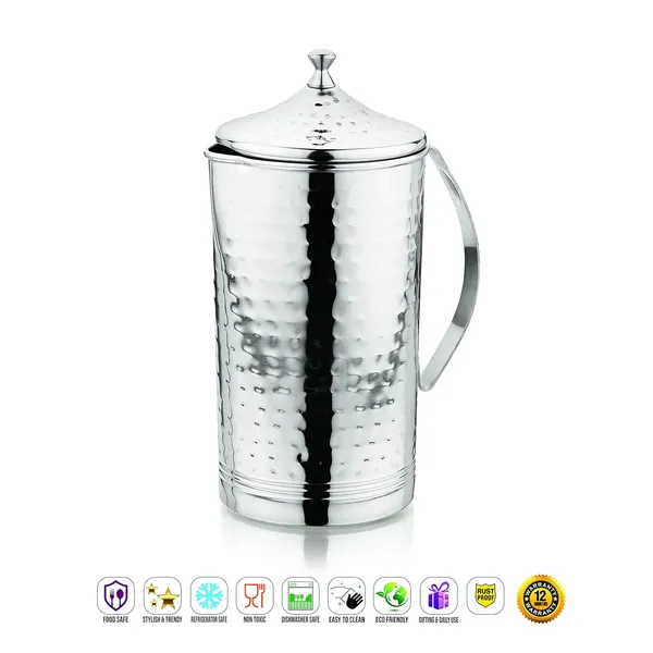 Stainless_Steel_Stylish_&Trendy_Look_Handcrafted_Hammered_Water_Pitcher-Jug-MATHAR_WATER_PITCHER_-A-6511_-1.5_LTR