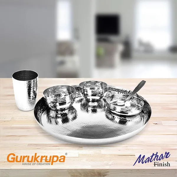 Stainless_Steel_Hammered_Finish_Dinner/Buffet_Set-13_No-_Set_Of_12_Pcs-MTB-6713-C-12_PCS_SET