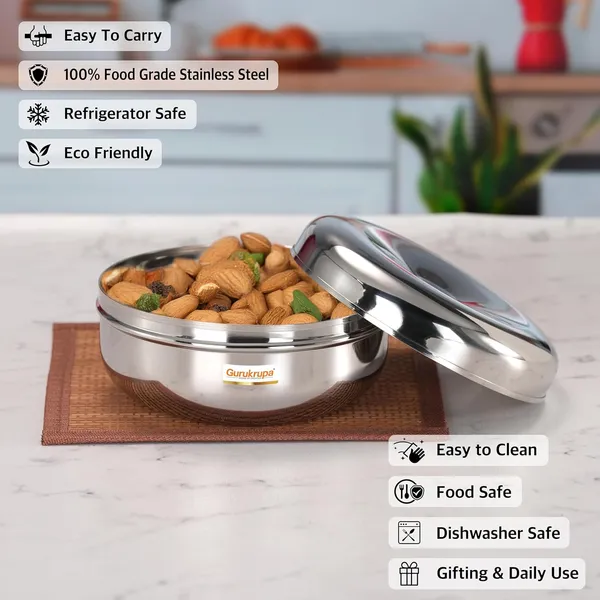 Pack_Of_3_Stainless_Steel_Chapati_Box,_Round_Food_Storage_Containers_With_Lid_(7X9)