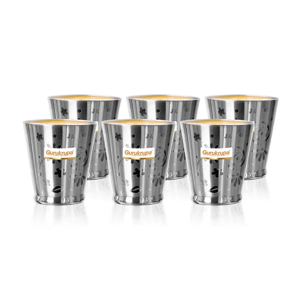 Pack_Of_6_Stainless_Steel_Glass_With_Floral_Design_(250_Ml)