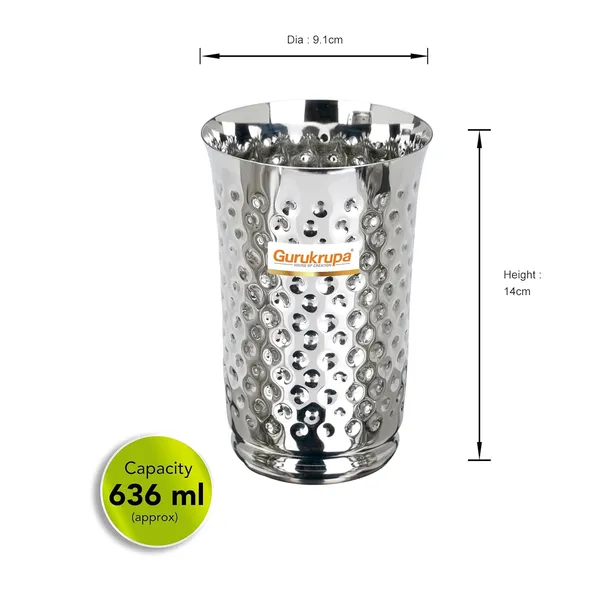 Stainless_Steel_Lassi_Glass_With_Diamond_Design_650_Ml_Silver_Tumbler_Heavy,_Durable_&_Rust-Free_Drinkware_For_Water,_Juice_&_Milk_Pack_Of_1_(DIAMOND_LASSI_GLASS)