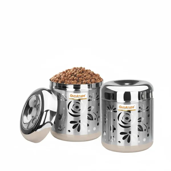 Stainless_Steel_Canister_With_Mattrix_Finish_2_Pcs_Set_-_9_No