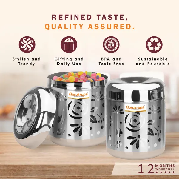 Stainless_Steel_Canister_With_Mattrix_Finish_2_Pcs_Set_-_9_No