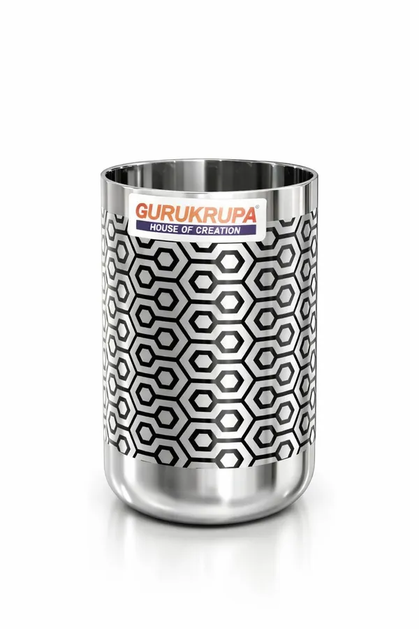 Gurukrupa_Royal_Finish_Stainless_Steel_Glass_250ml_|_Premium_Designer_Drinking_Tumbler_|_Heavy_Gauge_Mirror_Finish_|_Durable_&_Rust_Resistant_|_Kitchen_&_Dining_Use_(3)