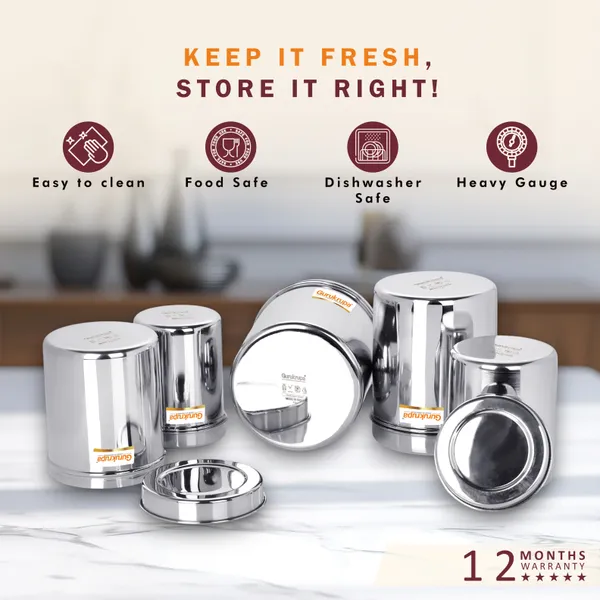 Stainless_Steel_Premium_Quality_Bailly_Ubha_Dabba-10X14_Inch_(5_Pcs_Set)
