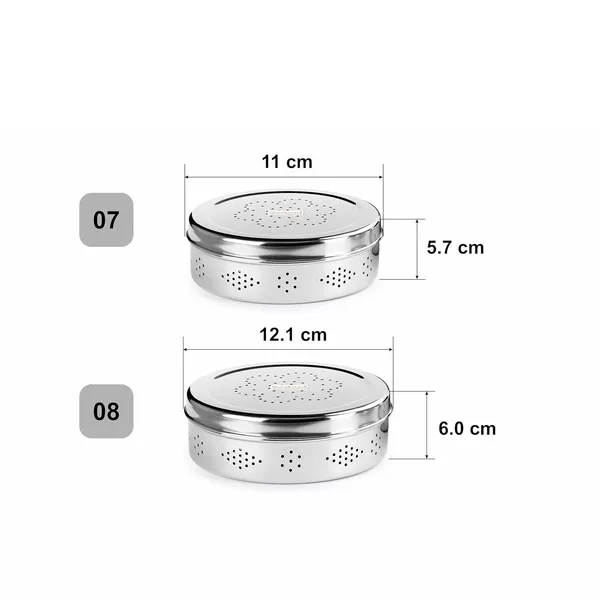 Pack_Of_2_Silver_Stainless_Steel_Vantilation_Box_Food_Safe-Storage_For_Leafy_Vegetable_Or_Spices_Or_Fruits_Hole_Puri_Dabba/Container_KOTHMIR_PURI_DABBA_-7X8