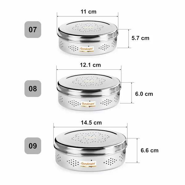 Pack_Of_3_Silver_Stainless_Steel_Vantilation_Box_Food_Safe-Storage_For_Leafy_Vegetable_Or_Spices_Or_Fruits_Hole_Puri_Dabba/Container-kothmir_dabba-7x9