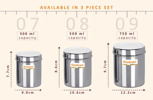 Stainless_Steel_Premium_Quality_Bailly_Ubha_Dabba-7X9_Inch_(3_Pcs_Set)