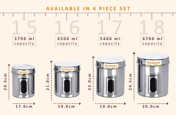 Stainless_Steel_Premium_Quality_Bailly_Ubha_Dabba-15X18_Inch_(4_Pcs_Set)