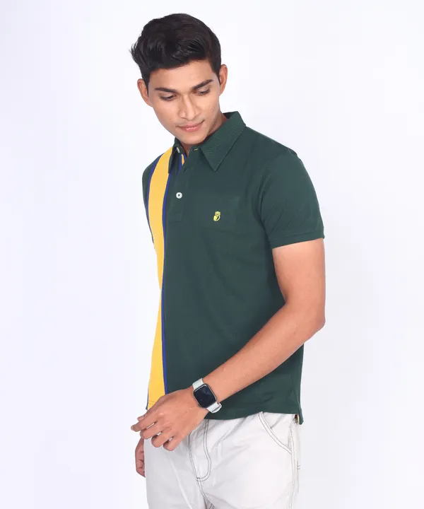 Equator_Golden_&_Runway_Bottle_Green_Classic_Premium_T-Shirt_For_Men