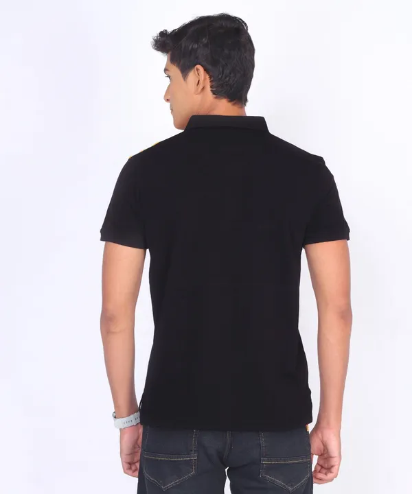 Black_&_Yellow_&_White_Regular_Fit_Polo_T-Shirt_For_Men