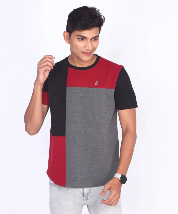 Black_Round_Neck_Regular_Fit_T-Shirt_For_Men