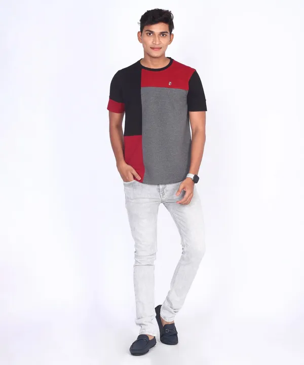Black_Round_Neck_Regular_Fit_T-Shirt_For_Men
