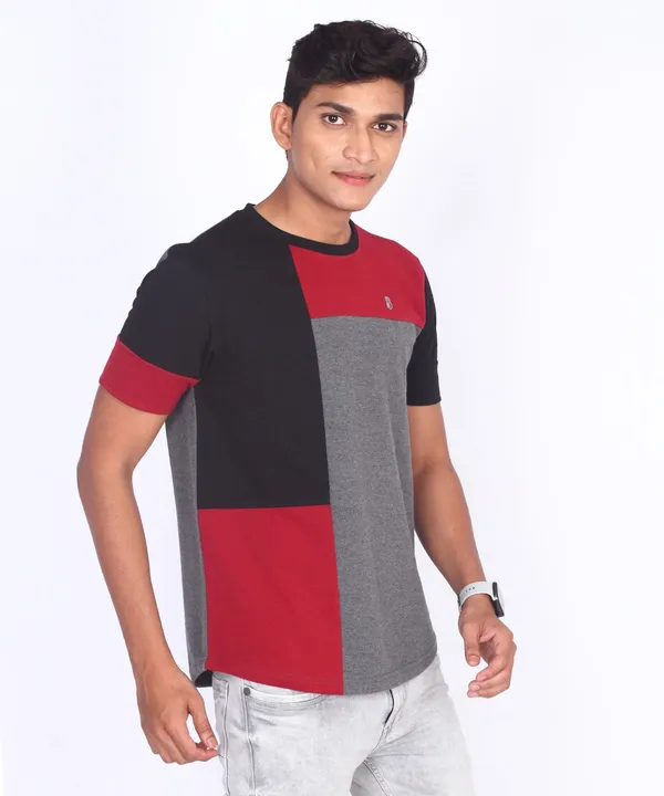 Black_Round_Neck_Regular_Fit_T-Shirt_For_Men