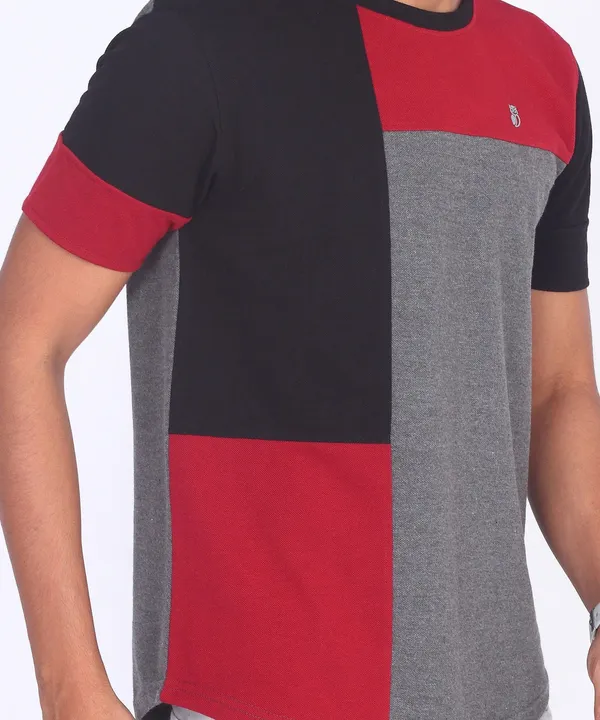 Black_Round_Neck_Regular_Fit_T-Shirt_For_Men