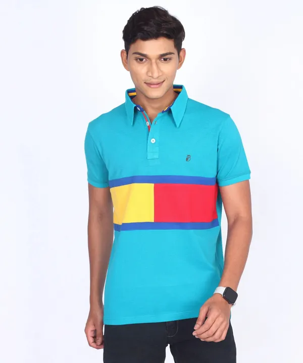 Blue_Regular_Fit_Polo_T-Shirt_For_Men