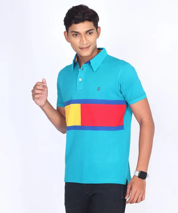 Blue_Regular_Fit_Polo_T-Shirt_For_Men