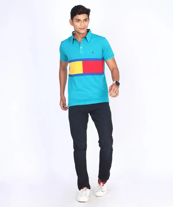 Blue_Regular_Fit_Polo_T-Shirt_For_Men