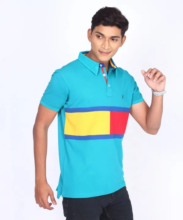 Blue_Regular_Fit_Polo_T-Shirt_For_Men