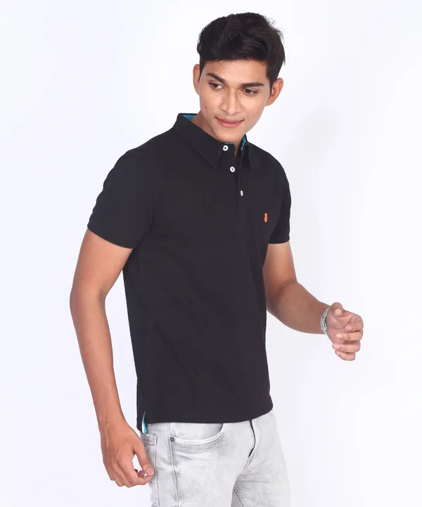 Black_Regular_Fit_Polo_T-Shirt_For_Men