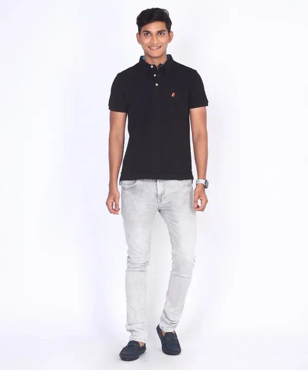 Black_Regular_Fit_Polo_T-Shirt_For_Men