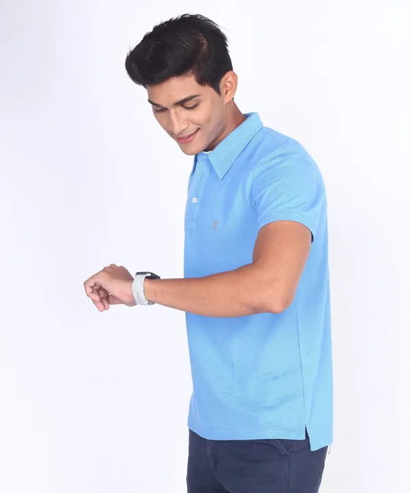 Sky_Blue_Regular_Fit_Polo_T-Shirt_For_Men
