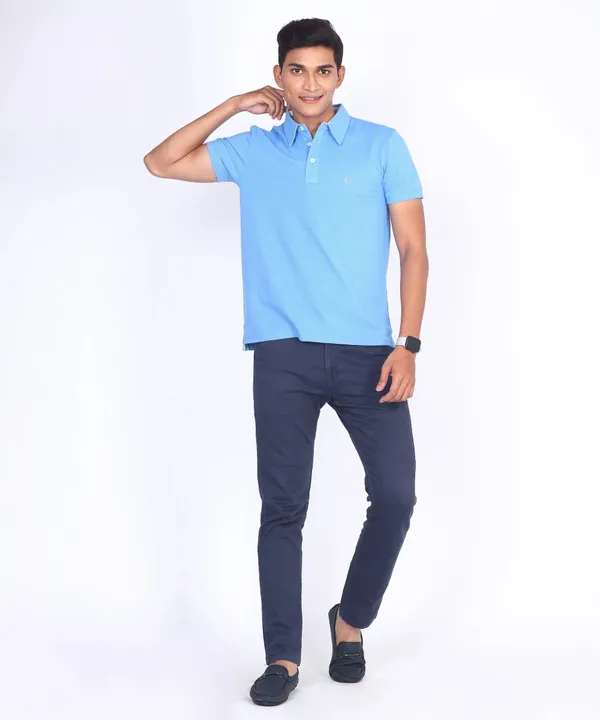 Sky_Blue_Regular_Fit_Polo_T-Shirt_For_Men