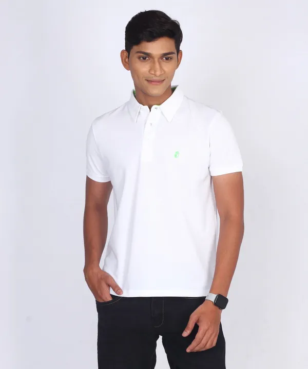 White_Regular_Fit_Polo_T-Shirt_For_Men