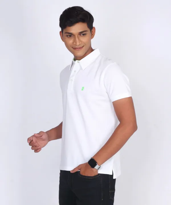 White_Regular_Fit_Polo_T-Shirt_For_Men