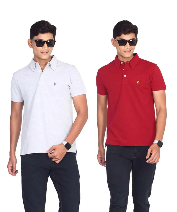 Grey_&_Maroon_Classic_Premium_T-Shirt_For_Men