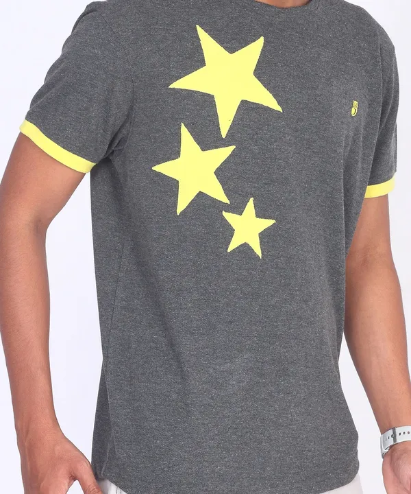 Grey_Round_Neck_Regular_Fit_T-Shirt_For_Men