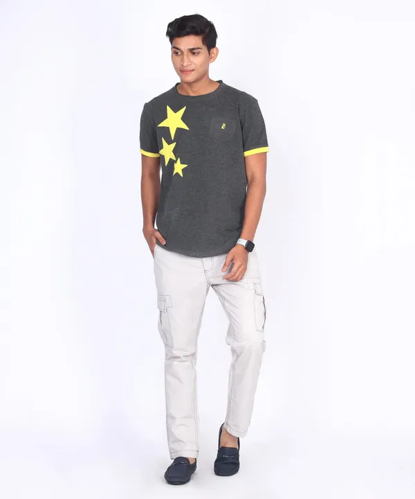 Grey_Round_Neck_Regular_Fit_T-Shirt_For_Men