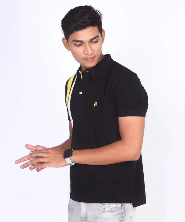 Black_Regular_Fit_Polo_T-Shirt_For_Men
