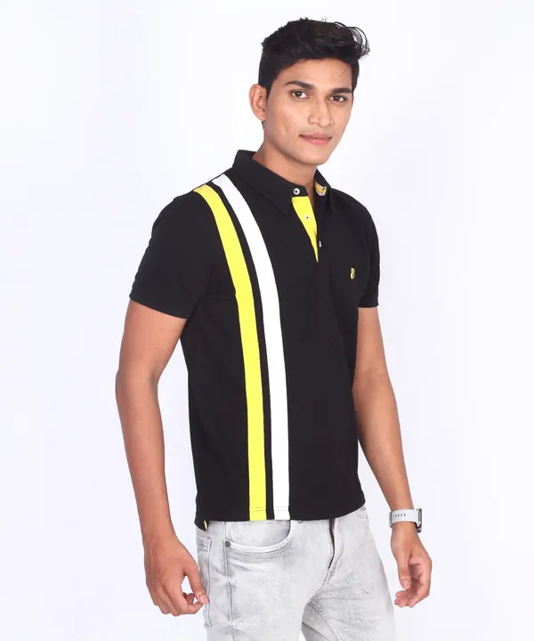 Black_Regular_Fit_Polo_T-Shirt_For_Men