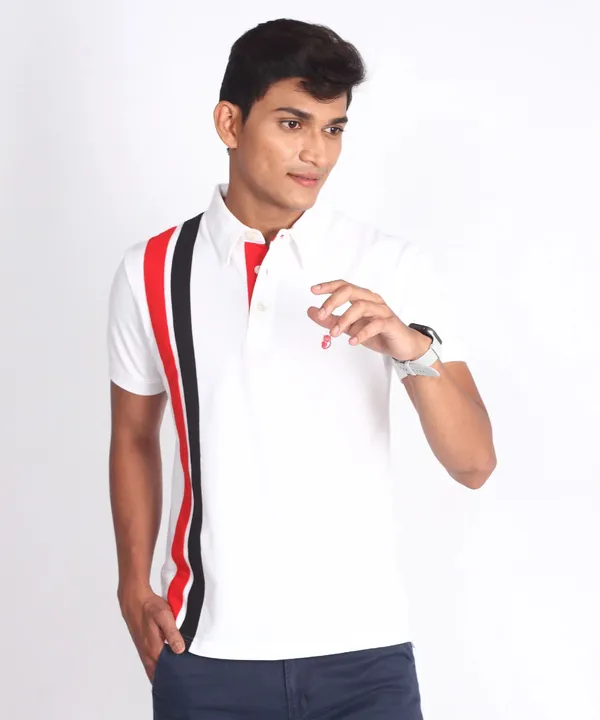 White_Regular_Fit_Polo_T-Shirt_For_Men