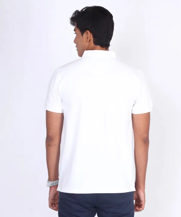 White_Regular_Fit_Polo_T-Shirt_For_Men