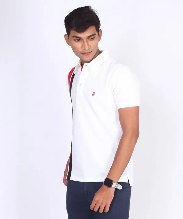 White_Regular_Fit_Polo_T-Shirt_For_Men