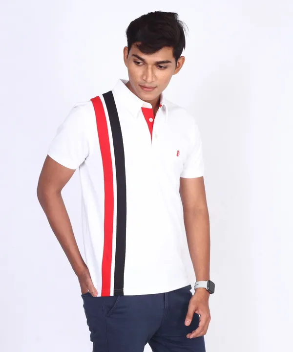 White_Regular_Fit_Polo_T-Shirt_For_Men