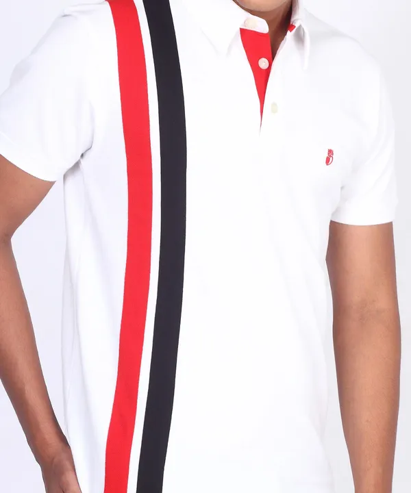 White_Regular_Fit_Polo_T-Shirt_For_Men