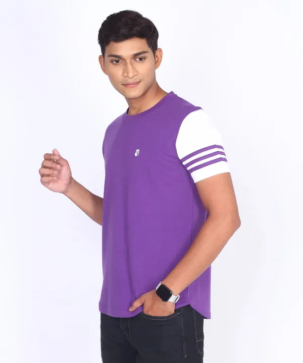 Purple_Round_Neck_Regular_Fit_T-Shirt_For_Men