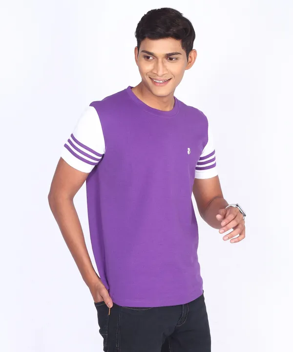 Purple_Round_Neck_Regular_Fit_T-Shirt_For_Men