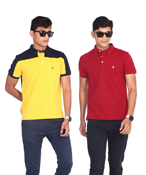 Golden_Topper_&_Maroon_Classic_Premium_T-Shirt_For_Men