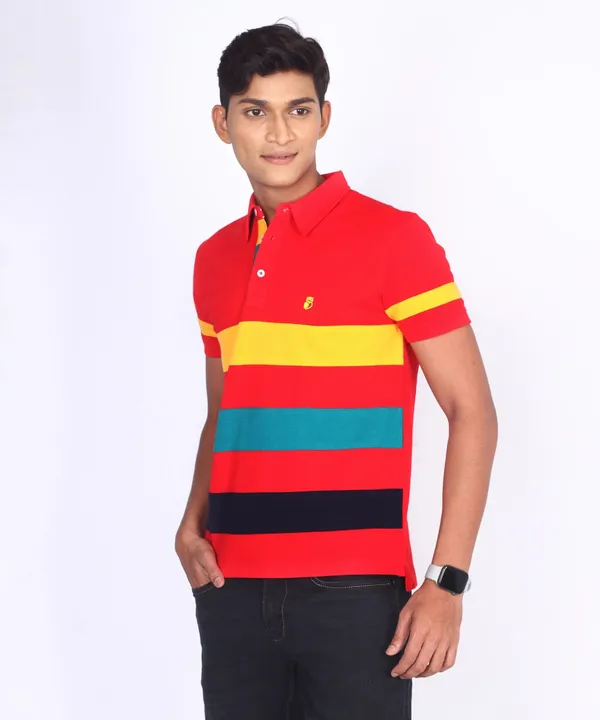 Red_Regular_Fit_Polo_T-Shirt_For_Men