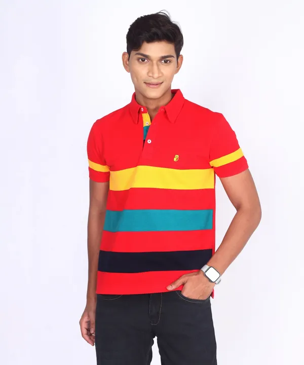 Red_Regular_Fit_Polo_T-Shirt_For_Men